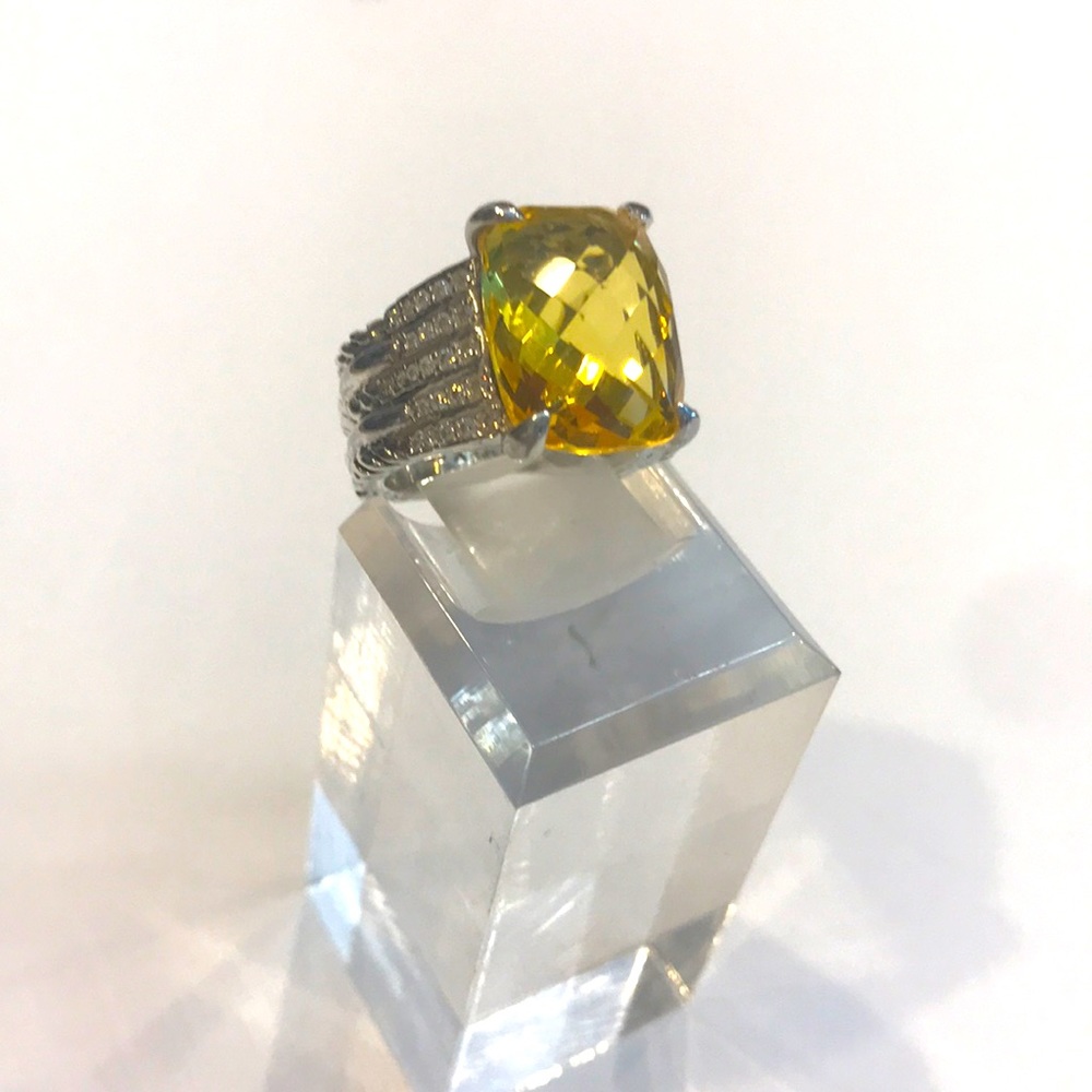 ♥️♥️SOLD♥️♥️DAVID YURMAN Tides Ring Lemon Citrine - Picture 2 of 12
